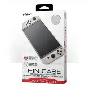 Nyko Thin Case Clear Dockable Protective Case for Nintendo Switch OLED
