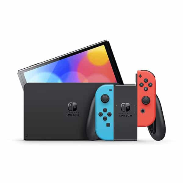 Nintendo Switch OLED Model Neon เครื่องนินเทนโดสวิตช์ รุ่น OLED สีนีออน ฟรีกันรอยกระจก - Image 2