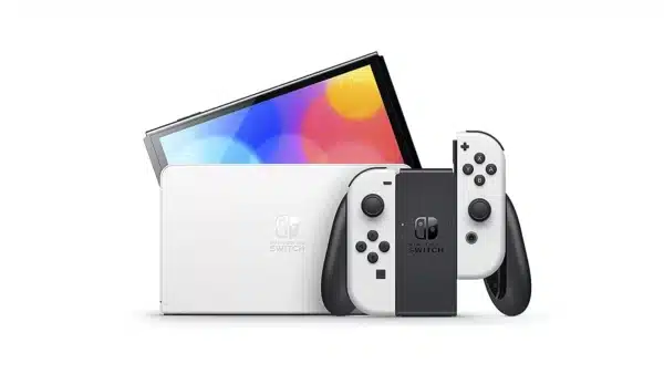 Nintendo Switch OLED Model Neon White Joy-Con - Image 2