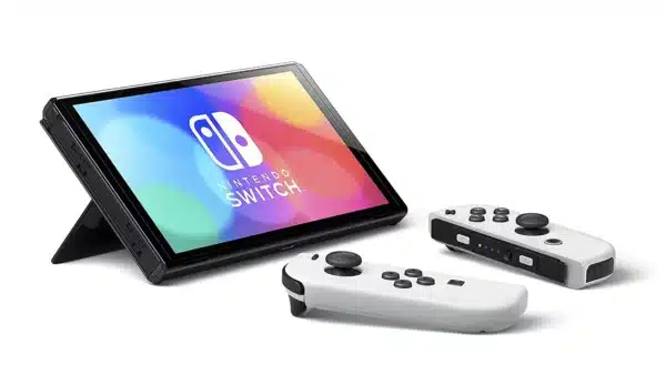 Nintendo Switch OLED Model Neon White Joy-Con - Image 4
