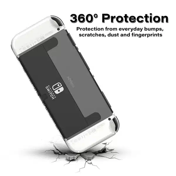 Nyko Thin Case Clear Dockable Protective Case for Nintendo Switch OLED - Image 5