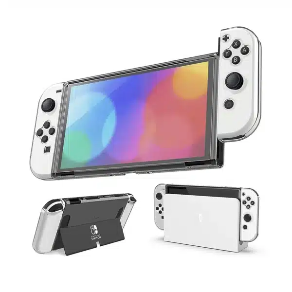 Nyko Thin Case Clear Dockable Protective Case for Nintendo Switch OLED - Image 2