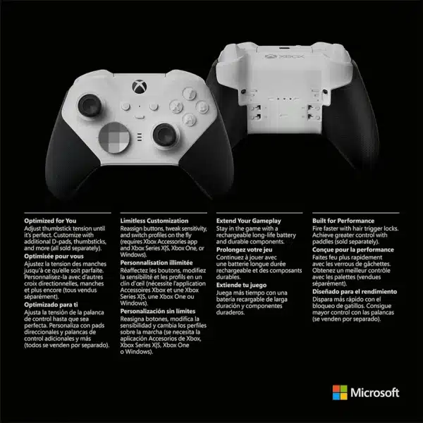 Xbox Elite Wireless Controller Series 2 Core – White - Image 5